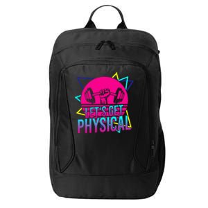 Lets Get Physical Gym Fitness 80S Workout City Backpack