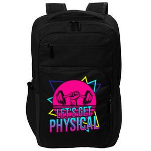 Lets Get Physical Gym Fitness 80S Workout Impact Tech Backpack