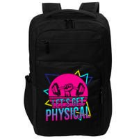 Lets Get Physical Gym Fitness 80S Workout Impact Tech Backpack