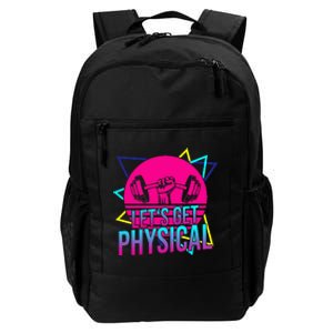 Lets Get Physical Gym Fitness 80S Workout Daily Commute Backpack