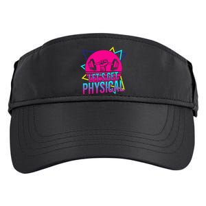 Lets Get Physical Gym Fitness 80S Workout Adult Drive Performance Visor