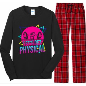 Lets Get Physical Gym Fitness 80S Workout Long Sleeve Pajama Set