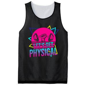 Lets Get Physical Gym Fitness 80S Workout Mesh Reversible Basketball Jersey Tank