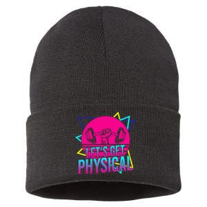 Lets Get Physical Gym Fitness 80S Workout Sustainable Knit Beanie