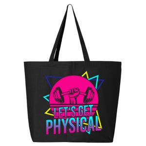 Lets Get Physical Gym Fitness 80S Workout 25L Jumbo Tote