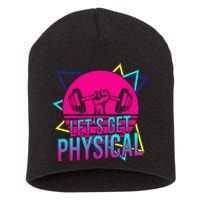 Lets Get Physical Gym Fitness 80S Workout Short Acrylic Beanie