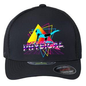 LetS Get Physical Workout Gym Totally Retro 80S Flexfit Unipanel Trucker Cap