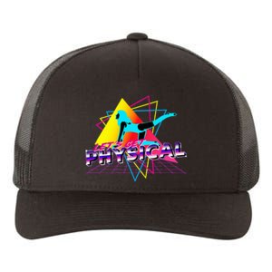 LetS Get Physical Workout Gym Totally Retro 80S Yupoong Adult 5-Panel Trucker Hat