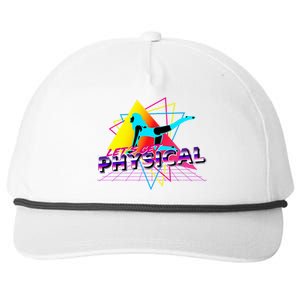 LetS Get Physical Workout Gym Totally Retro 80S Snapback Five-Panel Rope Hat