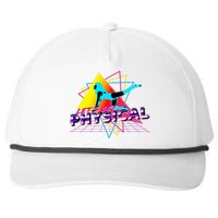 LetS Get Physical Workout Gym Totally Retro 80S Snapback Five-Panel Rope Hat