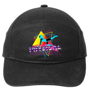 LetS Get Physical Workout Gym Totally Retro 80S 7-Panel Snapback Hat