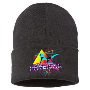 LetS Get Physical Workout Gym Totally Retro 80S Sustainable Knit Beanie