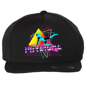 LetS Get Physical Workout Gym Totally Retro 80S Wool Snapback Cap