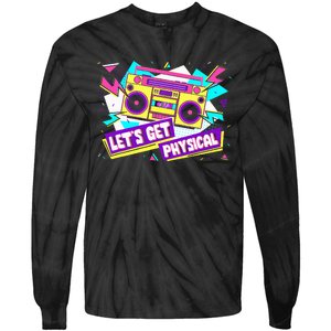 Let Get Physical 80s Costume Party Halloween Retro Workout Tie-Dye Long Sleeve Shirt