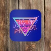 Let`S Get Physical Work Out 80S Retro Ventage Design Meaningful Gift Coaster