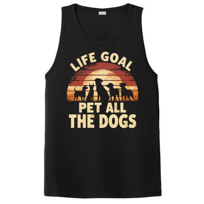 Life Goal Pet All The Dogs Funny Dog PosiCharge Competitor Tank