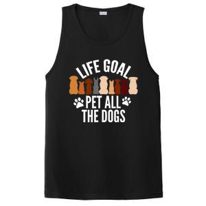 Life Goal Pet All The Dogs Funny Dog PosiCharge Competitor Tank