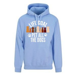 Life Goal Pet All The Dogs Funny Dog Unisex Surf Hoodie