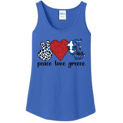 Love Greece Proud Greek Flag Greek Roots Funny Gift Ladies Essential Tank