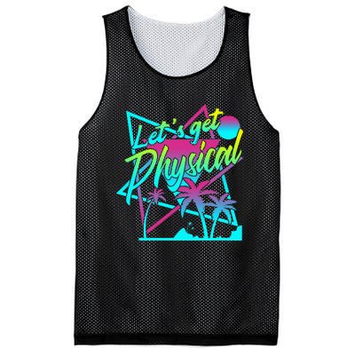 Lets Get Physical Gym Fitness 80S Workout Mesh Reversible Basketball Jersey Tank