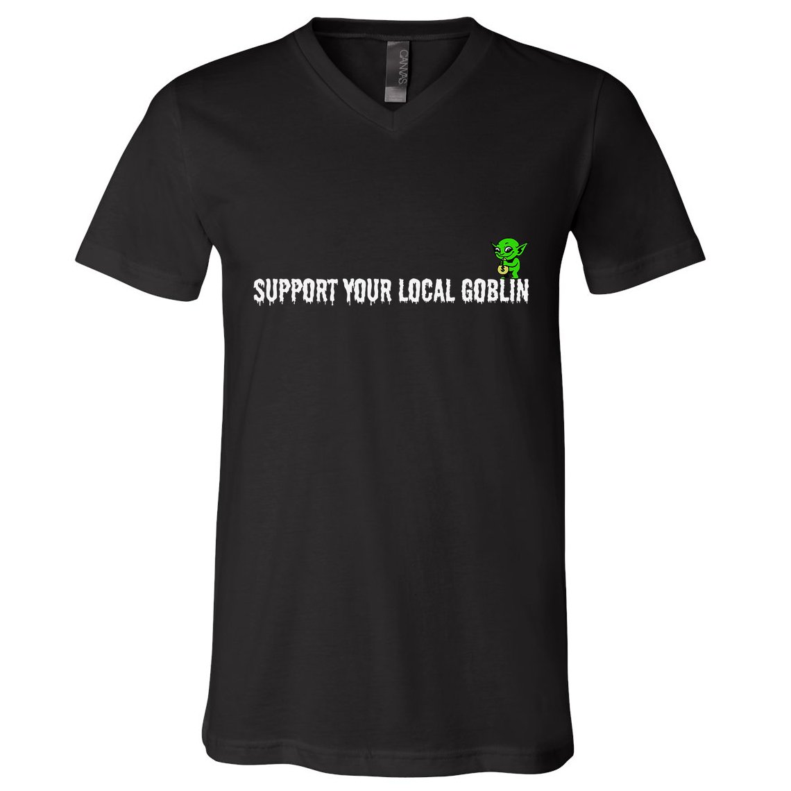 Local Goblin .Png V-Neck T-Shirt