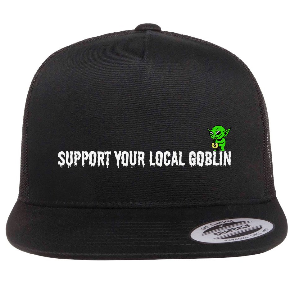 Local Goblin .Png Flat Bill Trucker Hat
