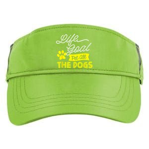 Life Goal Pet All The Dogs Funny Dog Adult Drive Performance Visor