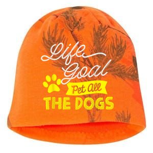 Life Goal Pet All The Dogs Funny Dog Kati - Camo Knit Beanie