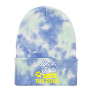 Life Goal Pet All The Dogs Funny Dog Tie Dye 12in Knit Beanie