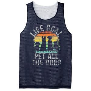 Life Goal Pet All The Dogs For Women Funny Dog Mesh Reversible Basketball Jersey Tank