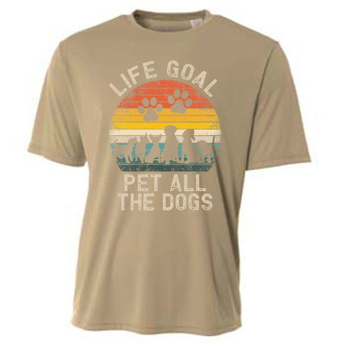 Life Goal Pet All The Dogs Pet Dog Lover Cooling Performance Crew T-Shirt