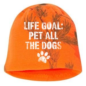 Life Goal Pet All The Dogs Funny Dog Lover Pet Puppy Owner Kati - Camo Knit Beanie