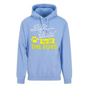 Life Goal Pet All The Dogs Dog & Pet Lover Gift Unisex Surf Hoodie