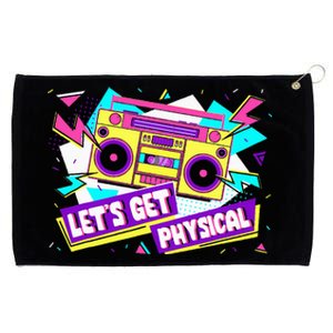 Let Get Physical 80s Costume Party Halloween Grommeted Golf Towel