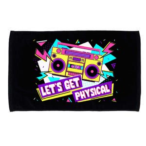 Let Get Physical 80s Costume Party Halloween Microfiber Hand Towel