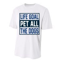 Life Goal Pet All The Dogs Performance Sprint T-Shirt