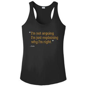 LEO Gift Quote Funny Birthday Personalized Name Idea Ladies PosiCharge Competitor Racerback Tank