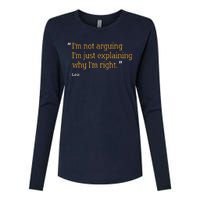 LEO Gift Quote Funny Birthday Personalized Name Idea Womens Cotton Relaxed Long Sleeve T-Shirt