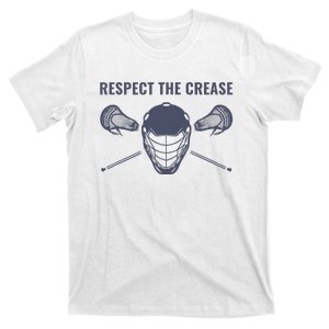 Lacrosse Goalie Respect The Crease Lax T-Shirt