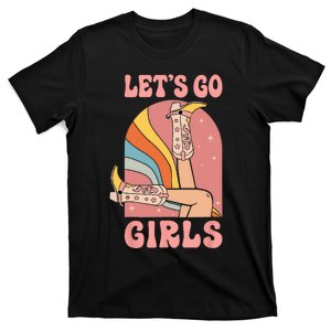 Lets Go Retro Cowgirls Bride Bridesmaid Bachelorette T-Shirt