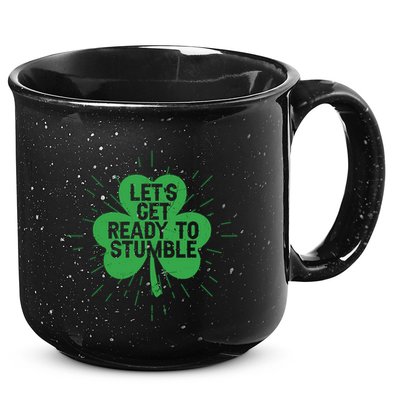 Lets Get Ready To Stumble Clover 15oz Campfire Ceramic Mug