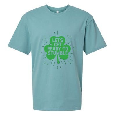 Lets Get Ready To Stumble Clover Sueded Cloud Jersey T-Shirt