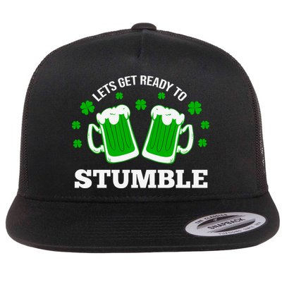 Let's Get Ready To Stumble St Patricks Day Drinking Flat Bill Trucker Hat
