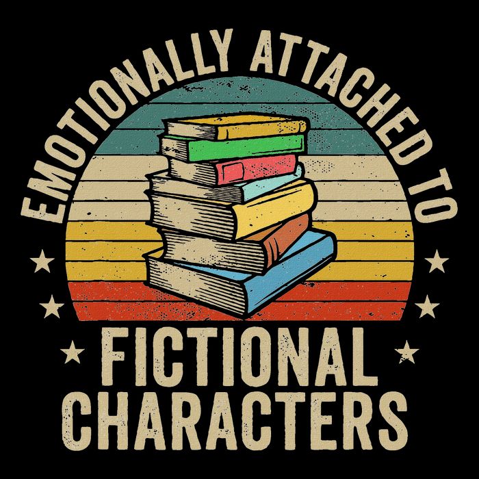 Librarian Gifts & Reading Gifts Emotionally Attached To Fictional Characters Book Lover Nerd Mousepad