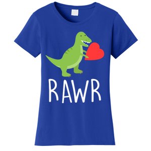 Love Gift Rawr Dinosaur Heart Mother's Father's Women's T-Shirt