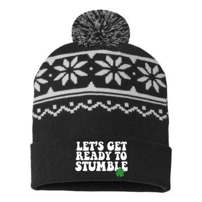 Lets Get Ready To Stumble St Patricks Day USA-Made Snowflake Beanie