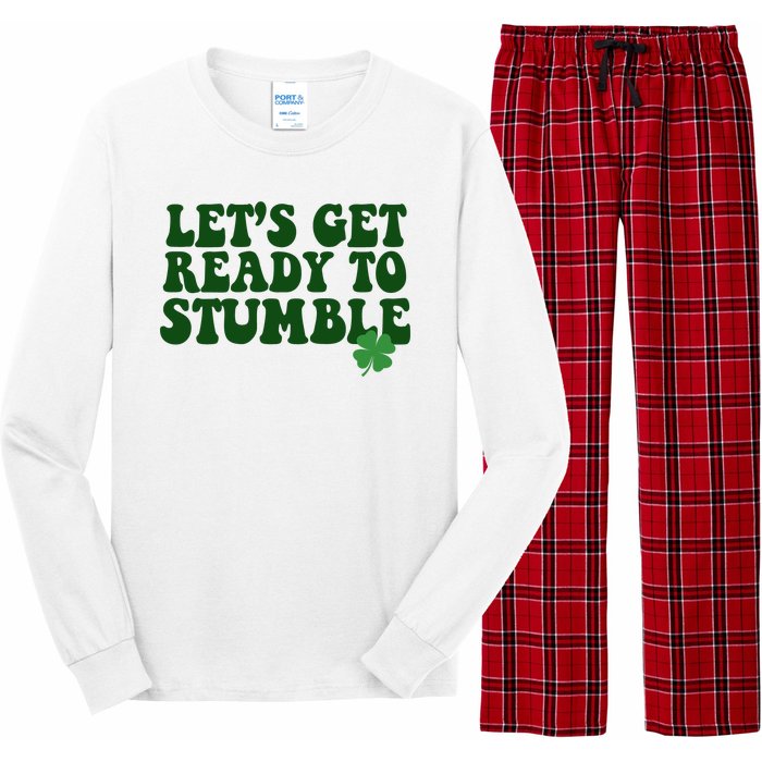 Lets Get Ready To Stumble St Patricks Day Long Sleeve Pajama Set