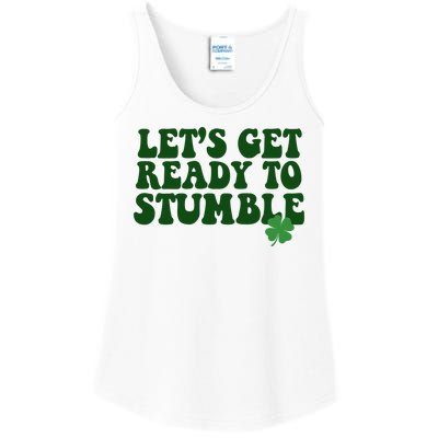 Lets Get Ready To Stumble St Patricks Day Ladies Essential Tank