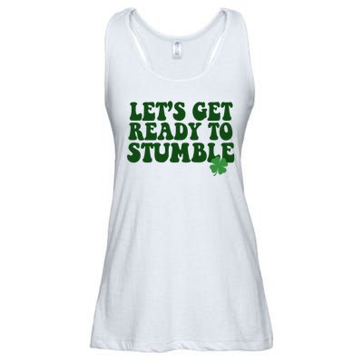 Lets Get Ready To Stumble St Patricks Day Ladies Essential Flowy Tank