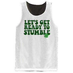 Lets Get Ready To Stumble St Patricks Day Mesh Reversible Basketball Jersey Tank